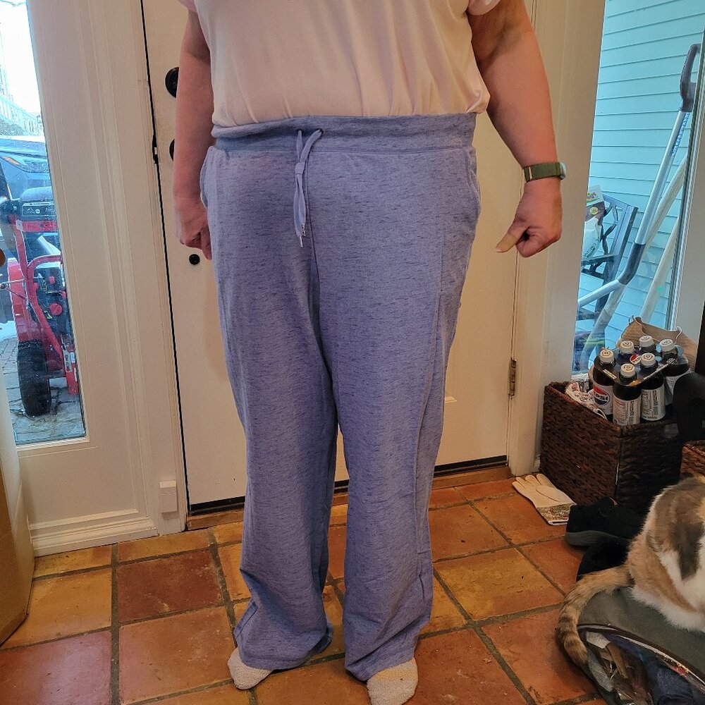 LL Bean Ultrasoft Sweats, Heather Blue, size 2x